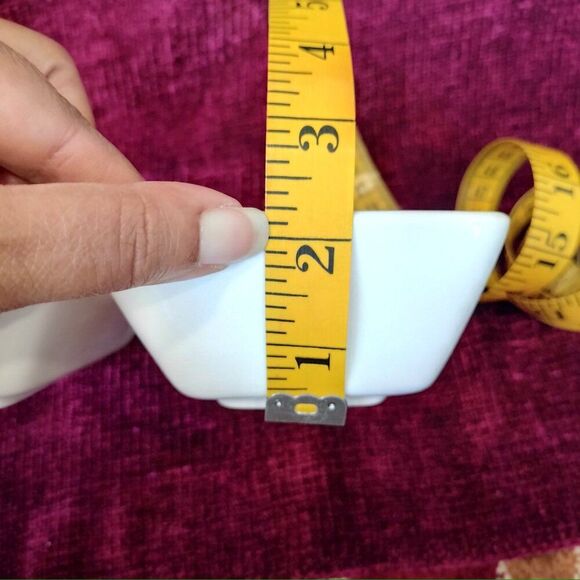 RAE DUNN Divided Double Dish MINE/YOURS Trinket Snack Salsa Dish by Magenta - Picture 9 of 9